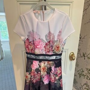 Ted Baker Floral Dress- Size 2